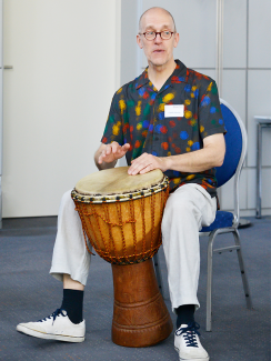 Percussion-Workshop mit Uli Moritz, Foto von Anne Heinlein