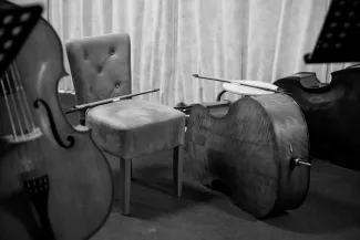 Foto mit Streichinstrumenten