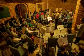 Registerprobe im Schloss Boitzenburg