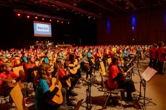 Gitarrenklassenkonzert in der Messehalle Frankfurt