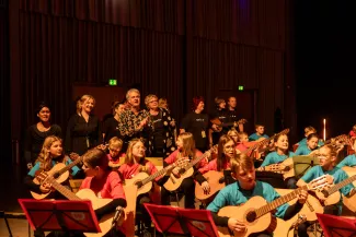 Gitarrenklassenkonzert in der Messehalle Frankfurt